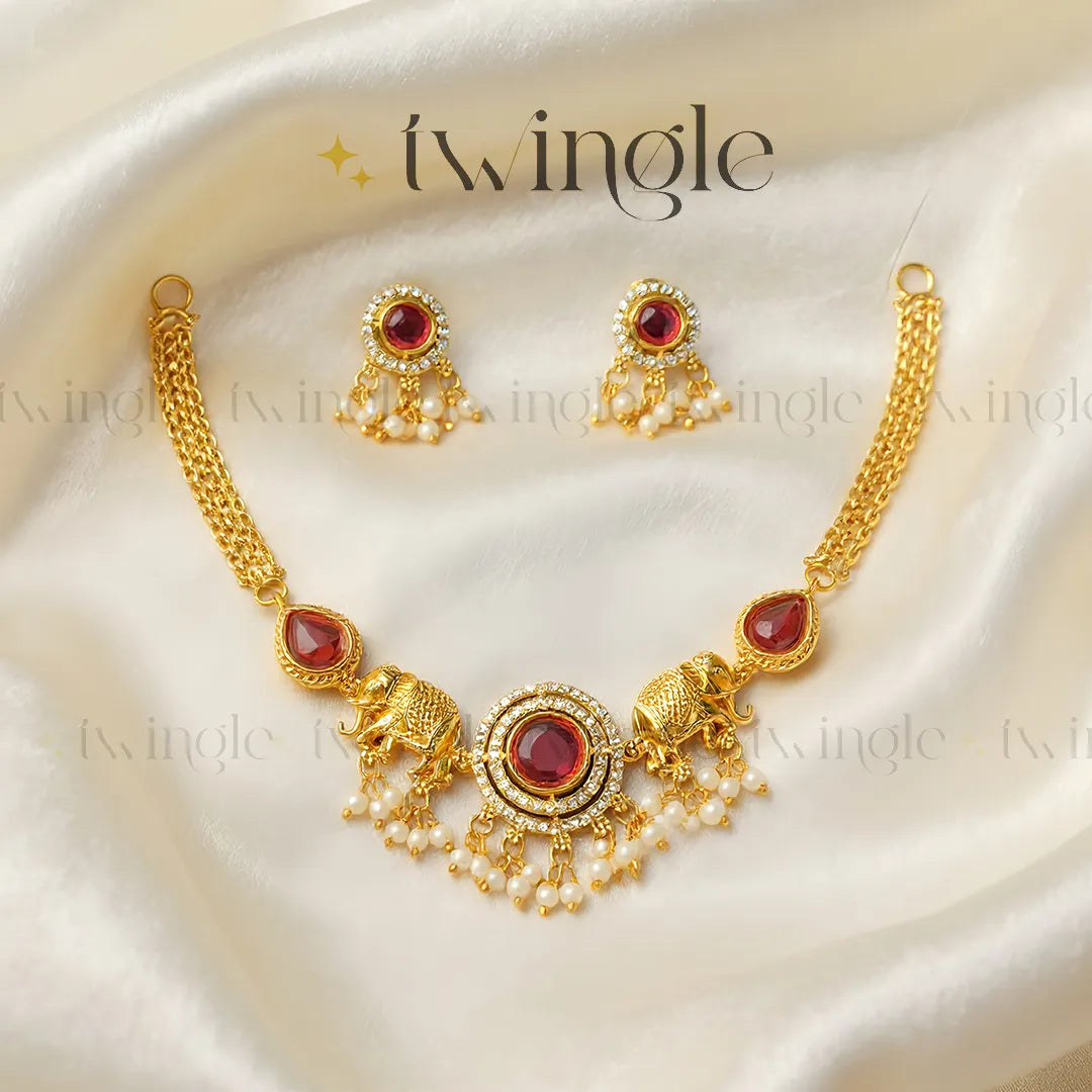 Gajaratna Necklace Set